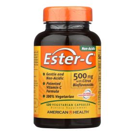 American Health - Ester-c With Citrus Bioflavonoids - 500 Mg - 120 Vegetarian Capsules