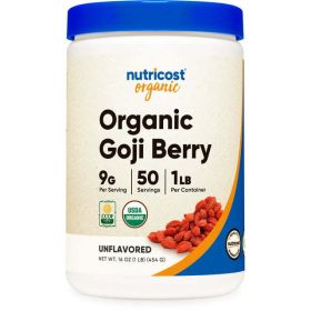 Nutricost Organic Goji Berry Powder (1lb) - Gluten Free & Non-GMO