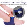 1pair Heel Brace With Hook And Loop Fastener; Breathable Heel Cushions; Heel Cups With Gel Pads For Women Men